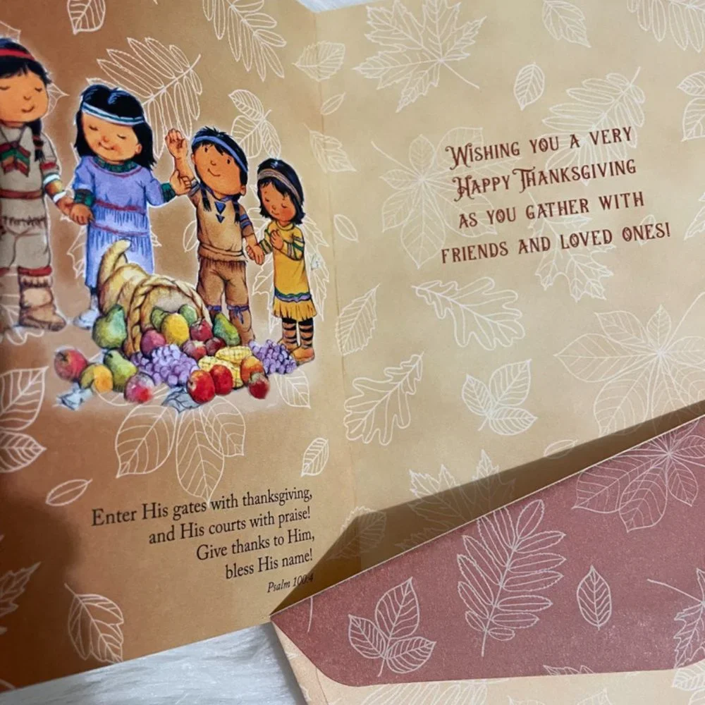 5 JOYFUL Blessings Religious themed Holiday cards by St. Labre Indian School